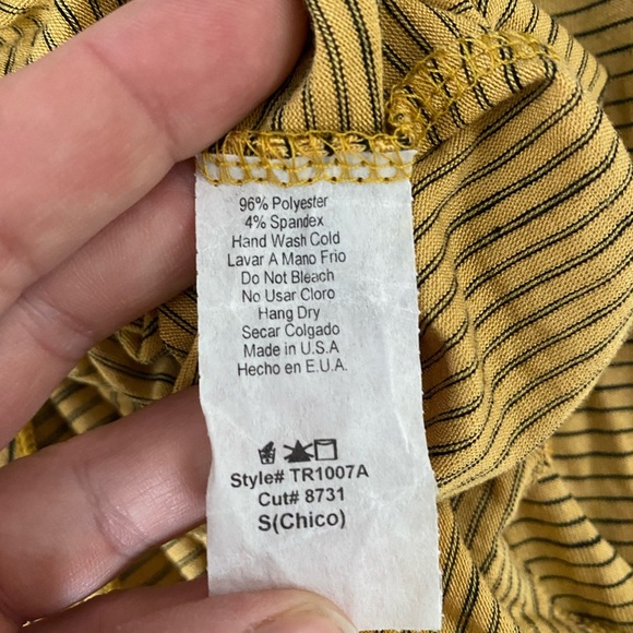 Mod Ref everyday stripes modal Tee YELLOW - Picture 10 of 10